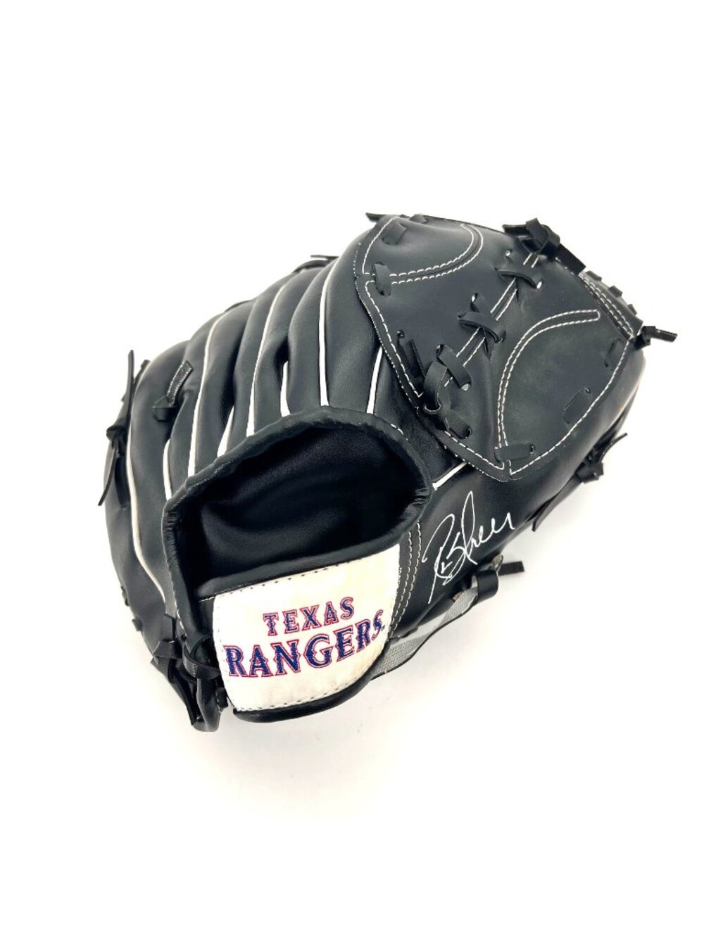 Texas Rangers Baseball Glove Rusty Greer Faux Leather Dr. Pepper Albertsons Logo
